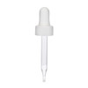 18-400 White PP Plastic 2.6in Ribbed Dropper Caps - X766W