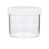 4 oz Clear PS Plastic Straight Sided Jars (Short) - 28027A