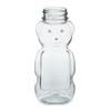 8 oz Clear PET Plastic Honey Bear Bottles (Cap Not Included) - 33512-B