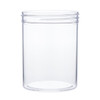 8 oz Clear PS Plastic Straight Sided Jars (Cap Not Included) - 28011A-B