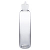8 oz Clear PET Bullet Bottle &amp; White Flip-Top Lid - PR8