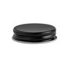 38-400 Black Tinplate Cap (Plastisol Liner) - 240812Z