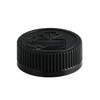 38-400 Black PP Plastic Child-Resistant Capable Caps - 220032-K