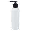 4 oz White HDPE Plastic Bullet Bottle (Black Lotion Pump) - WP4PB