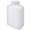 32 oz Natural HDPE Wide Mouth Oblong Bottles (White PP Cap) - 37033