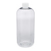 32 oz Clear PET Plastic Boston Round Bottles - 3371B13CLR