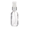 2 oz Clear Glass Boston Round Bottles (Silver Treatment Pump) - BC2TPS-24