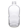 16 oz Clear Glass Boston Round Bottles (Cap Not Included) - 4699B11-BCLR