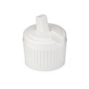 20-410 White PE Plastic Land Seal Pivot Spout Caps - 212138