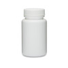 3 oz White HDPE Wide Mouth Packer Bottles (White Screw Top Cap) - 36103