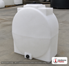 100 Gallon Doorway Water Tank. Polyethylene; White; dimensions 45.0in H x 22.0in W x 38.0in L; 41.0 lb empty; 1.5 specific gravity rating. Manufacturer part number N-44800. Sold by OneSource Plastics (https://www.onesourceplastics.com).