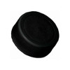 43-400 Black PP Plastic Ribbed Screw Top Caps (Foam Liner) - X43-400BLK