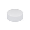 28-400 White PP Plastic Ribbed Screw Top Caps (Foil Liner) - 1590C33
