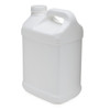2.5 gal White HDPE Plastic F-Style Bottles (White PP Cap) - 31325