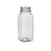 2 oz Clear PET Square Arched Bottle (Cap Not Included) - 3761B15-B
