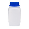 51 oz Natural HDPE Plastic Kautex Wide Mouth UN-Rated Leakproof Bottles (Blue Tamper-Evident Cap) - 3211B13