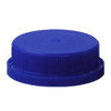 38-400 Fresh Blue HDPE Plastic Ratchet Caps (Foam Liner) - 3800C03FBLU