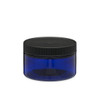 4 oz Blue PET Plastic Straight Sided Jars - 2852B03BLU