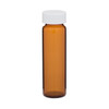 40 ml Amber Glass Screw-Top Vials (White PTFE Cap) - 1444B16-K