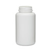 8.5 oz White HDPE Plastic Wide Mouth Packer Bottles (Cap Not Included) - 36108-B
