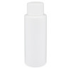 2 oz White HDPE Plastic Cylinder Bottles - 3560B05WHT