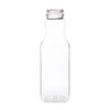 16 oz Clear PET Plastic Decanter Juice Bottles (Cap Not Included) - 3499B07-B
