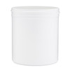 16 oz White PP Plastic Straight Sided Jars (Tall) - Cap Not Included - 2811B19-BWHT
