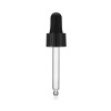 18-400 Black PP Plastic 2.6in Ribbed Dropper Caps - X766BLK