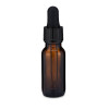 0.5 oz Amber Glass Boston Round Bottles (Controlled Dropper Cap) - 4699B32ABR