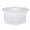 16 oz Clear PP Plastic Square Snap-Lock Containers - 341414