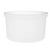1 gal Natural HDPE Plastic Round Snap-Lock Containers - 29188-B