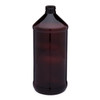 32 oz Amber PET Plastic Modern Round Bottles (Cap Not Included) - 3421B07-BABR