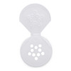 48-485 White PP Plastic Flip &amp; Sift Spice Caps - 2113C07WHT
