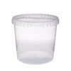 84 oz Clear PP Plastic Round Snap-Lock Containers (Tamper-Evident Lid) - 2332T21