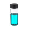 8 Dram (30 ml) Clear Glass Screw Top Vials (Black Cap) - 4447B17CLR