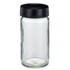 4 oz Clear Glass Paragon Spice Jars (Black PP Cap) - 5023B31BLK