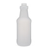32 oz Natural HDPE Plastic Spray Bottles (White Screw Top Cap) - 3210B12