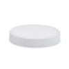 83-400 PP White Ribbed Flat Caps (Unlined) - LP83