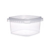 12 oz Clear PP Plastic Square Snap-Lock Containers (Tamper-Evident Lid) - 2332T43