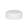 33-400 White PP Plastic Domed Screw Top Caps - DC33