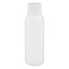 2 oz White HDPE Plastic Bullet Bottle (White Cap) - WP2R