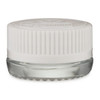 2 Dram (7 ml) Clear Glass Thick Wall Jars with White Child-Resistant Capable Cap - 2817B01WHT