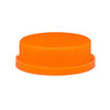 38-400 Orange HDPE Plastic Tamper-Evident Ratchet Caps - 3800C01ORG