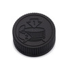 38-400 Black PP Plastic Child-Resistant Capable Screw Top Caps with Pulp &amp; Vinyl Liner - 8634C11