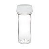 2 oz Clear PET Energy Shot Bottle (White Cap) - 3762B01
