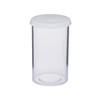 20 Dram (75 ml) Clear Polystyrene Plastic Vials (White Cap) - AS120