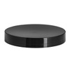 58-400 Black PP Smooth Sided Cap with Heat Induction Seal (HIS) Liner - 339902