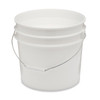 3.5 gal White HDPE Plastic 80ml Buckets (EZ Lid) - 1141T43