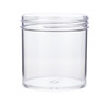 6 oz Clear PS Plastic Straight Sided Jars (Cap Not Included) - 28007B-B