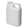 16 oz White HDPE Plastic F-Style Bottles - 31016